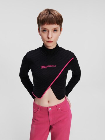 KARL LAGERFELD JEANS Pullover in Schwarz: predná strana