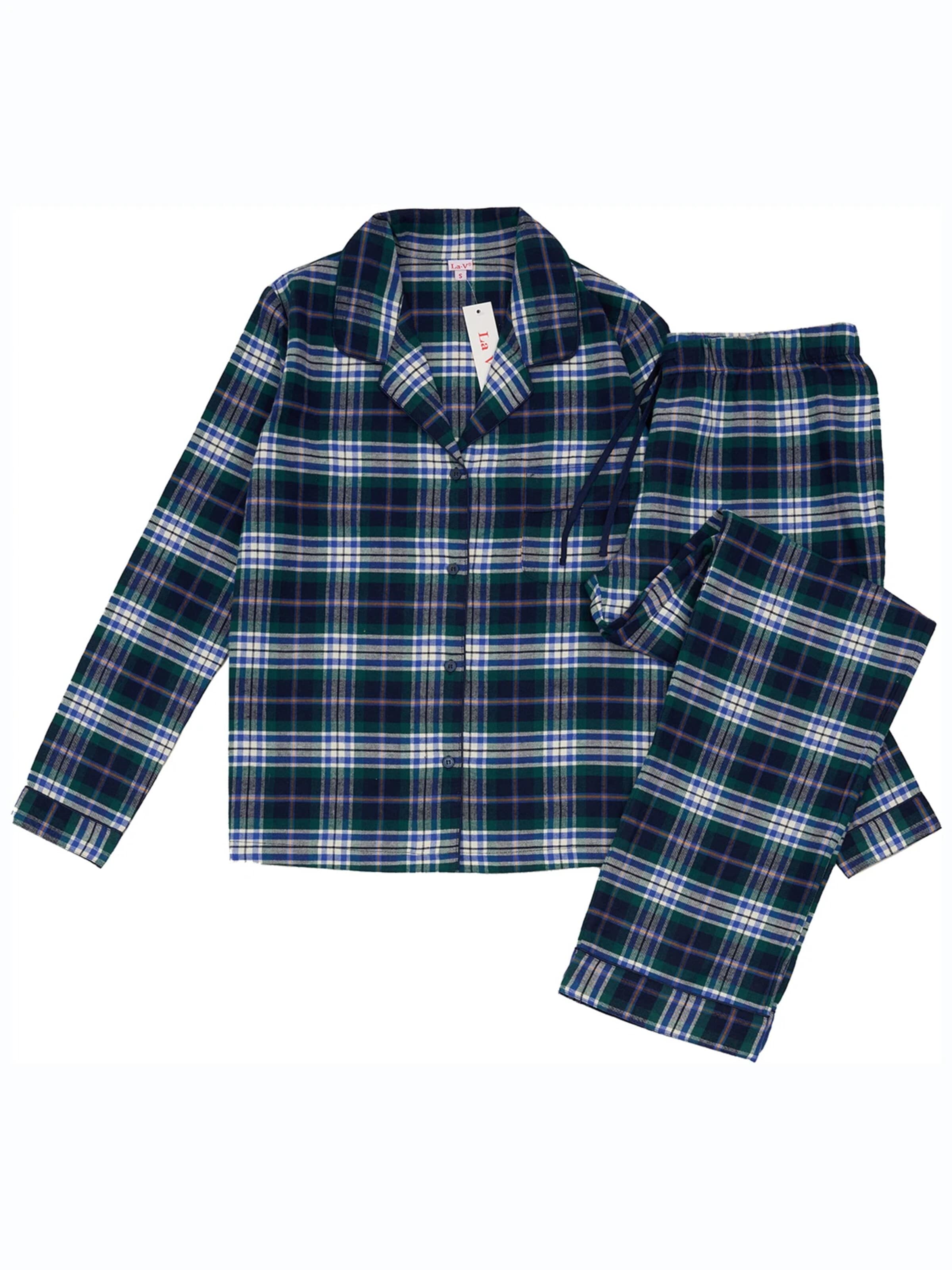 La V Pyjama in Groen
