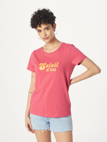 ICHI T-Shirt 'CAMINO' in Pink: predná strana