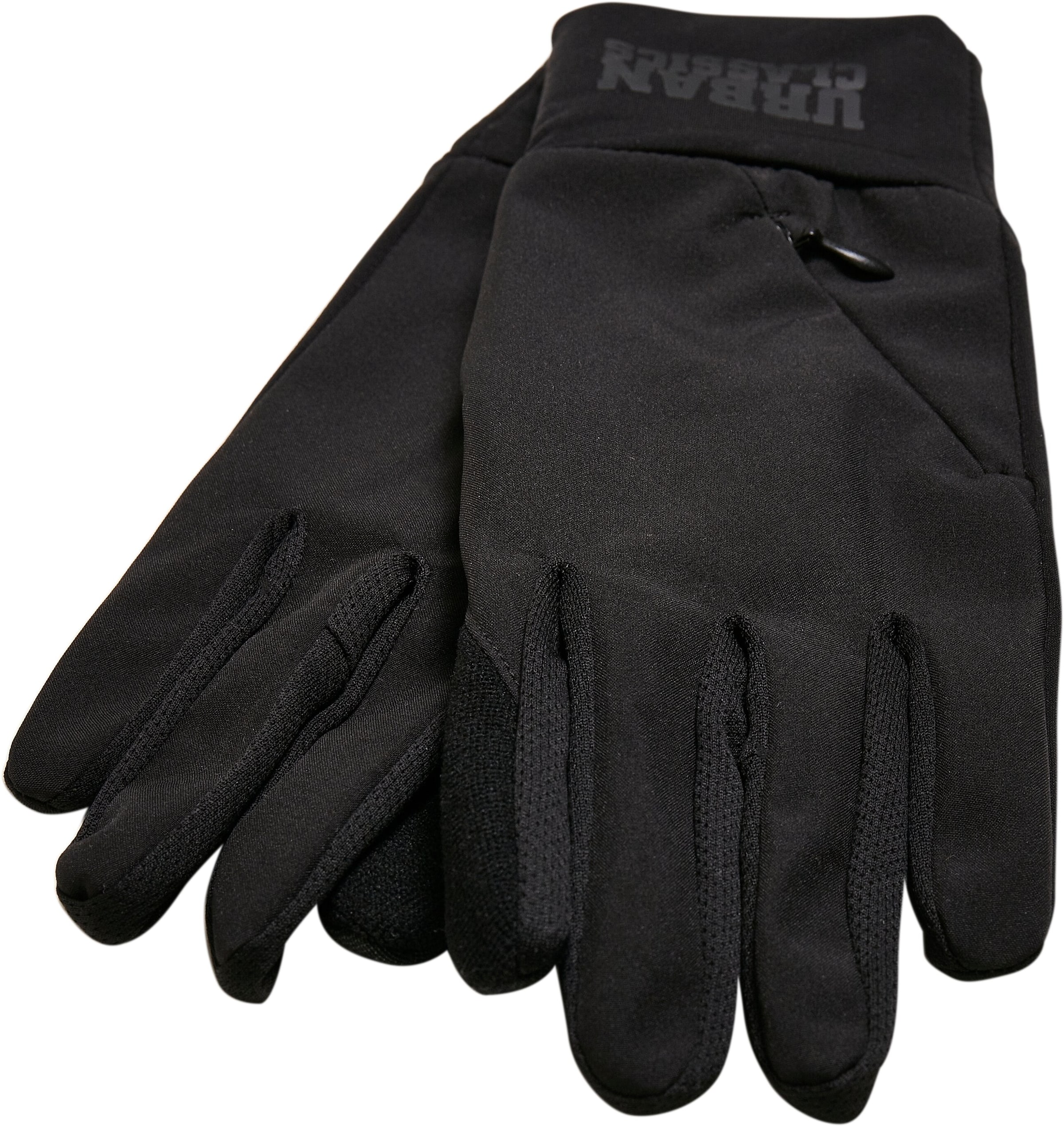 Urban Classics Fingerhandschuhe in Schwarz: Vorderseite