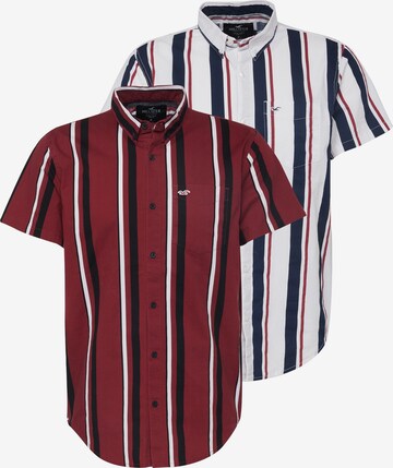 HOLLISTER Regular Fit Hemd in Weiß: predná strana