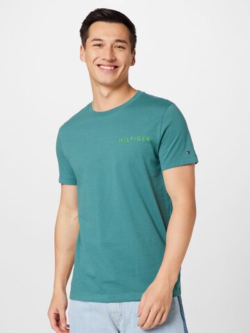 T-Shirt TOMMY HILFIGER en vert : devant