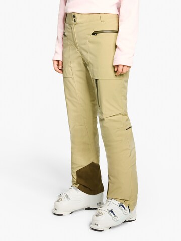 ZIENER Regular Workout Pants 'TIPPA-Z' in Beige