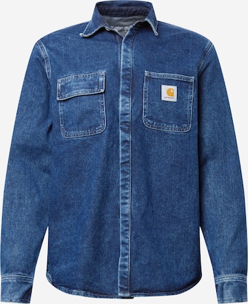 Carhartt WIP Button Up Shirt 'Salinac' in Blue: front