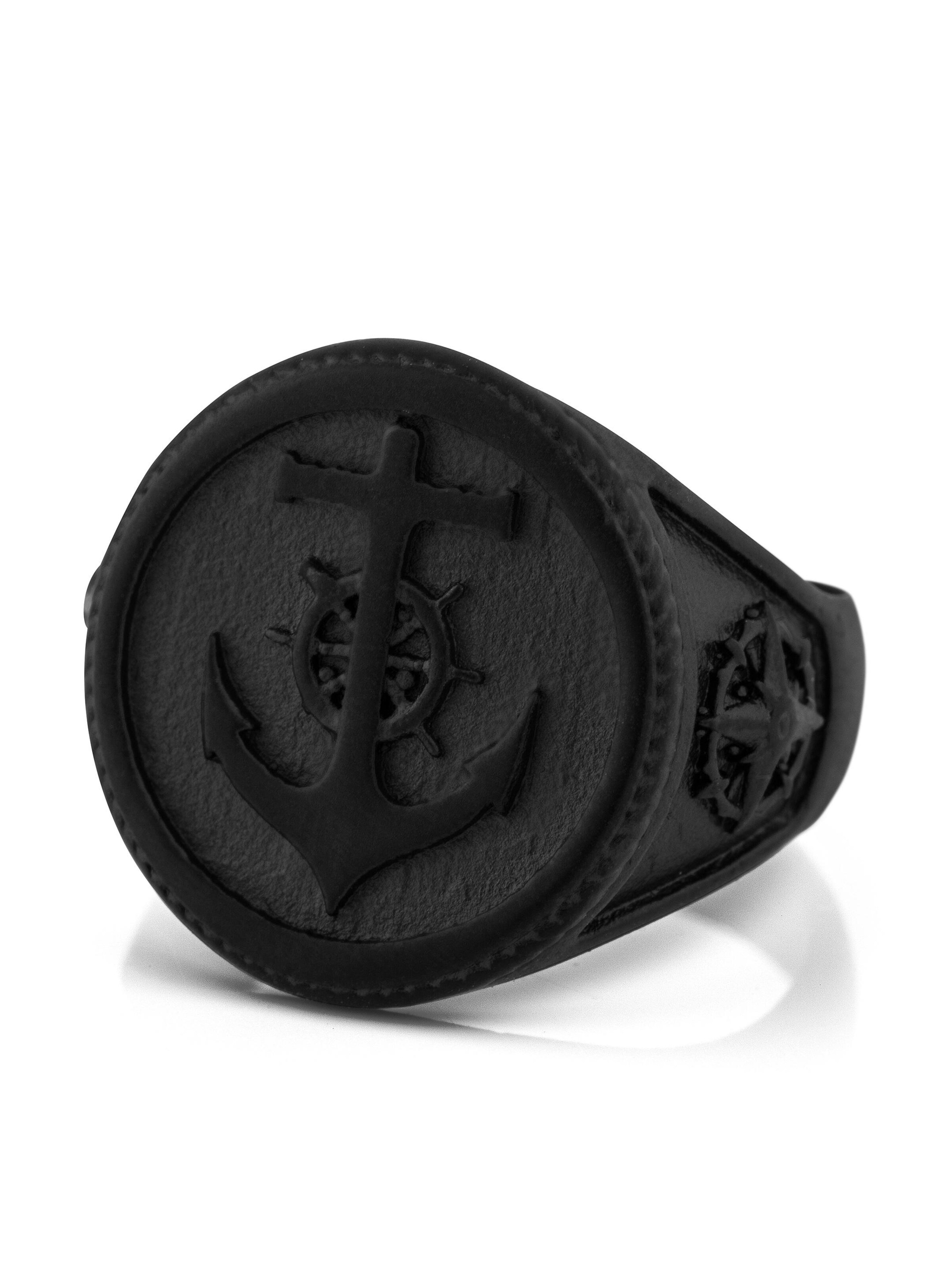 Akitsune Ring 'Portus' in Black