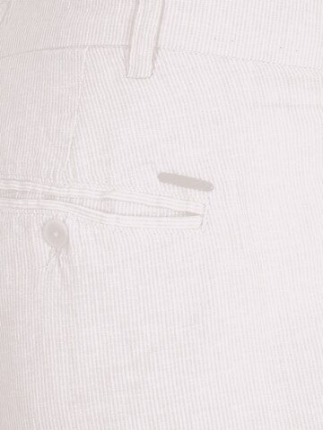 Jack & Jones Plus - regular Pantalón de pinzas 'BILL CAIRO' en blanco