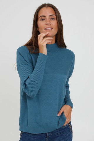 Fransa Sweater 'CEMELANGE' in Blue