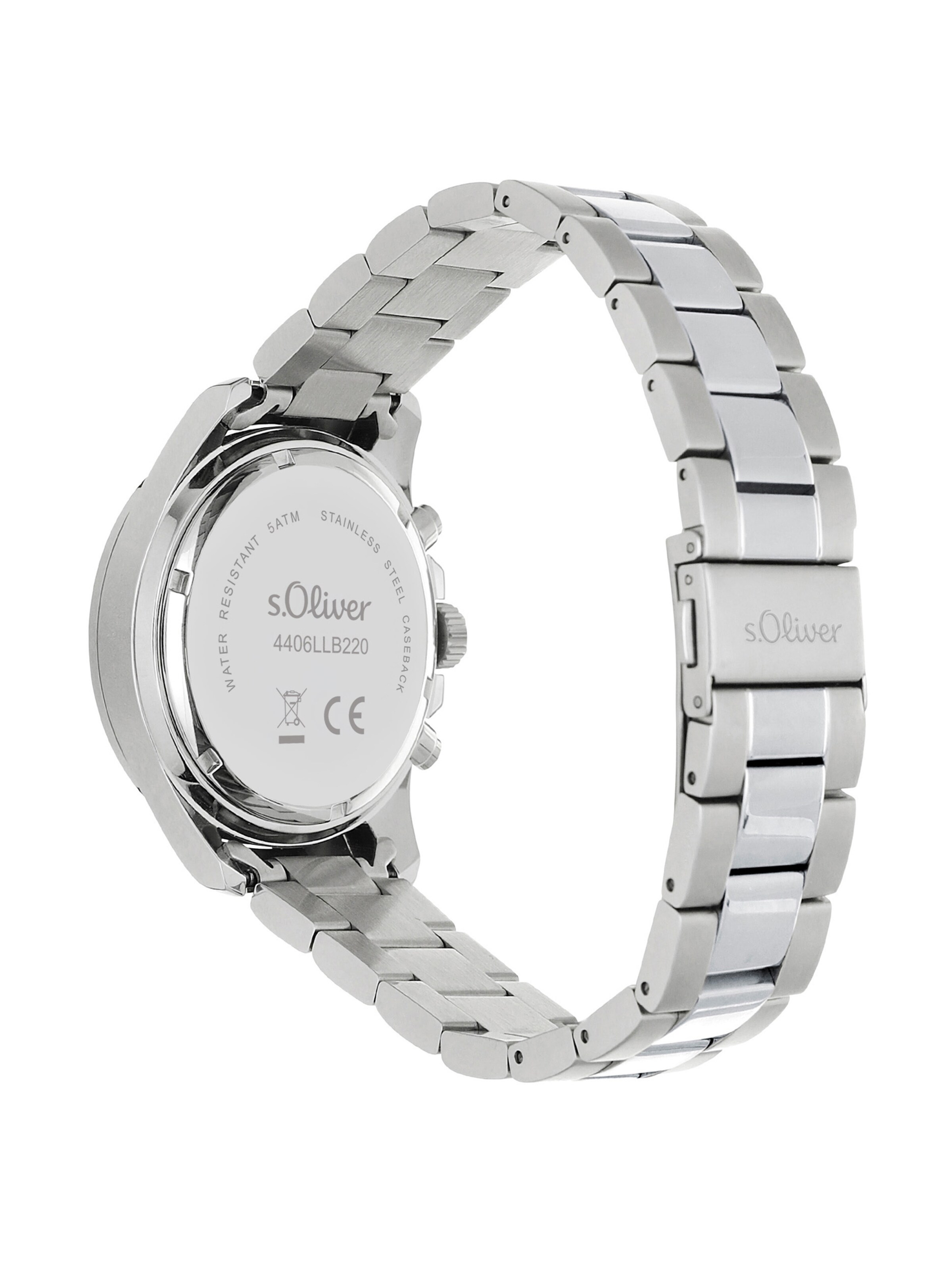 Montre à affichage analogique s.Oliver en argent