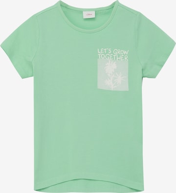 s.Oliver Shirt in Groen: voorkant