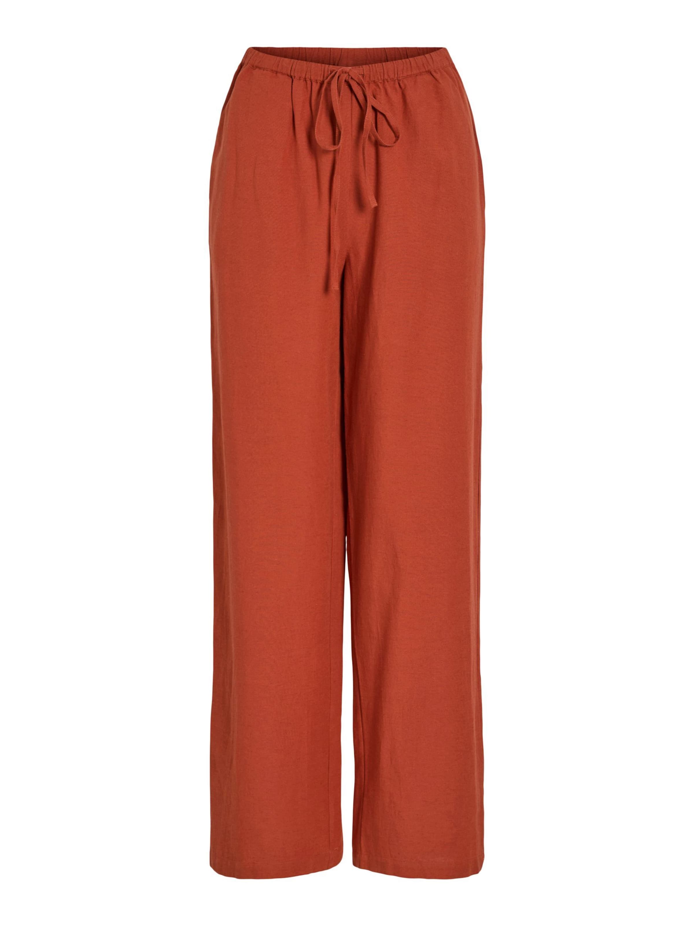 VILA Pants in Orange: front