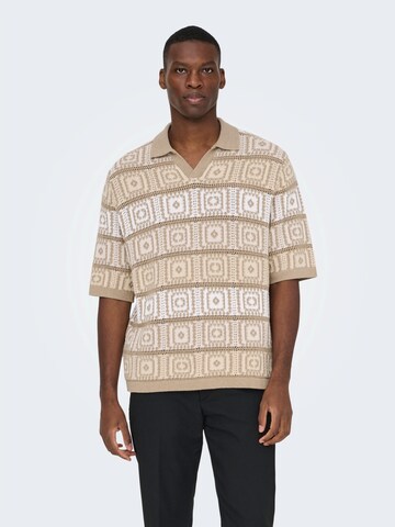 Only & Sons Pulóver - barna: elől