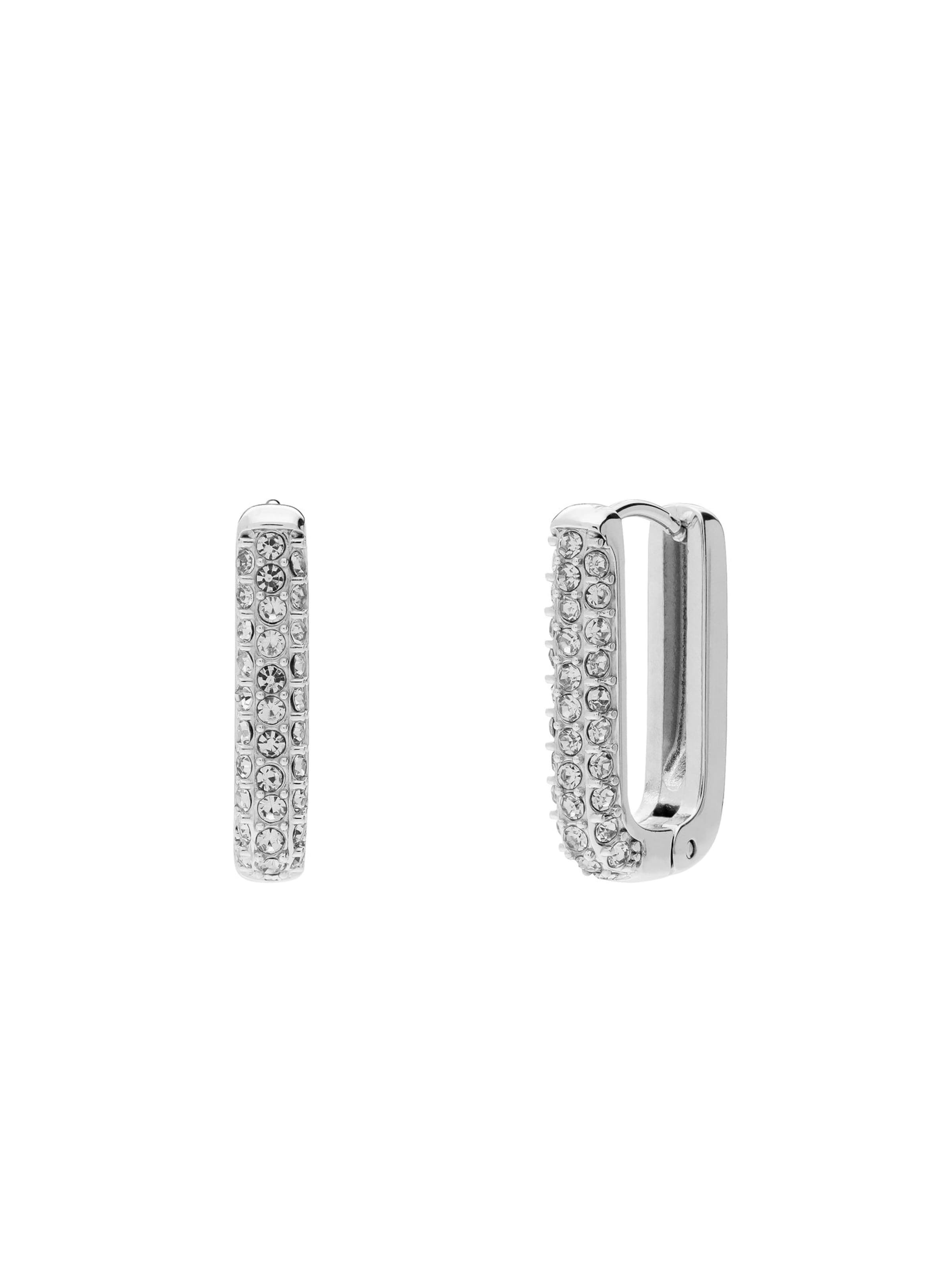 Lucardi Earrings in Silver: front