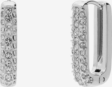 Lucardi Earrings in Silver: front