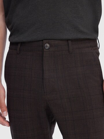 Coupe slim Pantalon SELECTED HOMME en marron