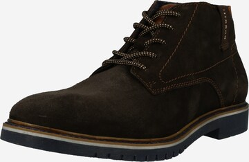 bugatti Lace-Up Boots 'Caj' in Brown: front