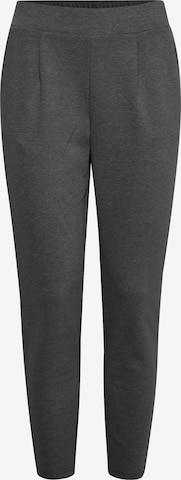 ICHI Regular Pants 'IHKATE PIQUE PA' in Black: front