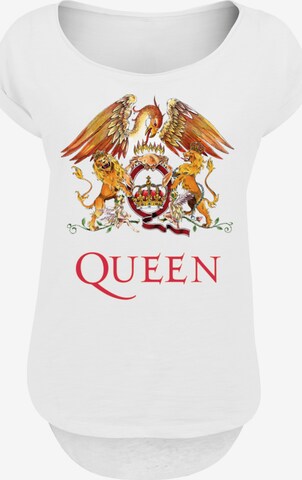 T-shirt 'Queen' F4NT4STIC en blanc : devant