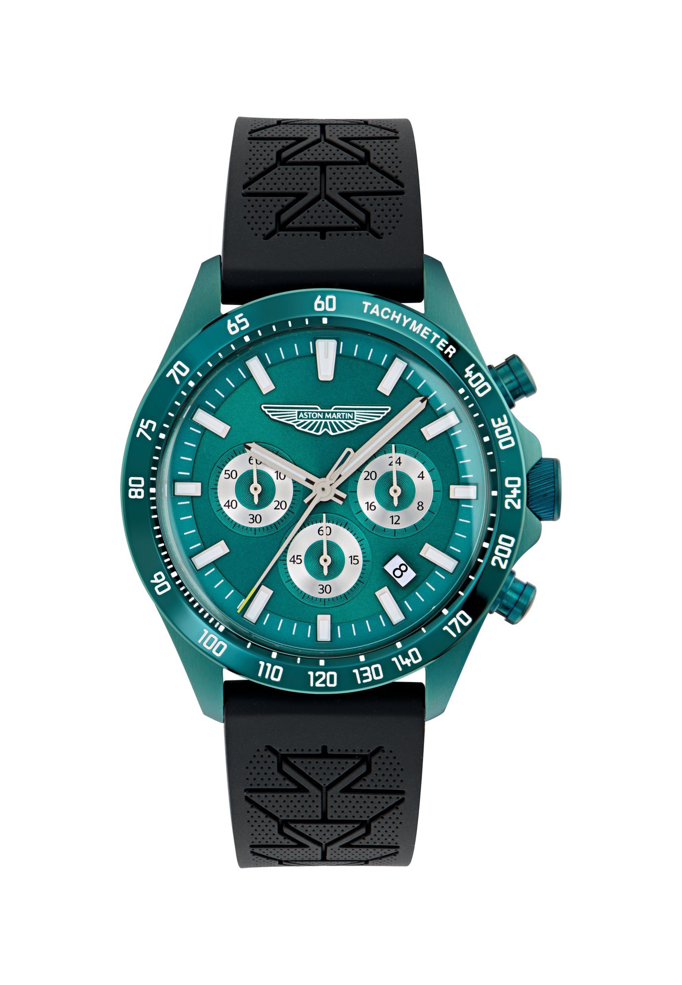 Aston Martin Analog Watch ' SPT ' in Green: front