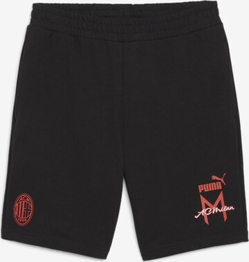 Regular Pantalon de sport 'AC Milan ' PUMA en noir : devant