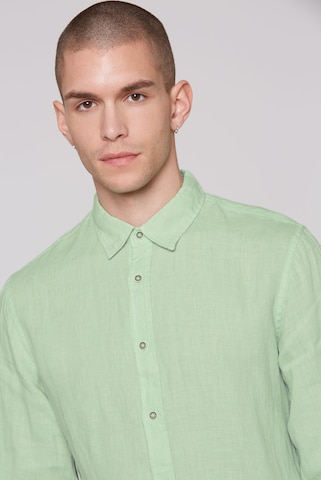 CMPD Slim fit Button Up Shirt in Green