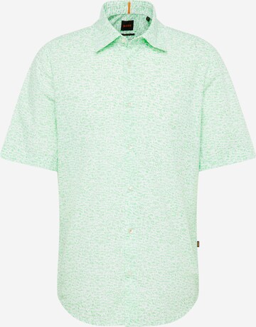 Chemise 'Rash' BOSS en vert : devant