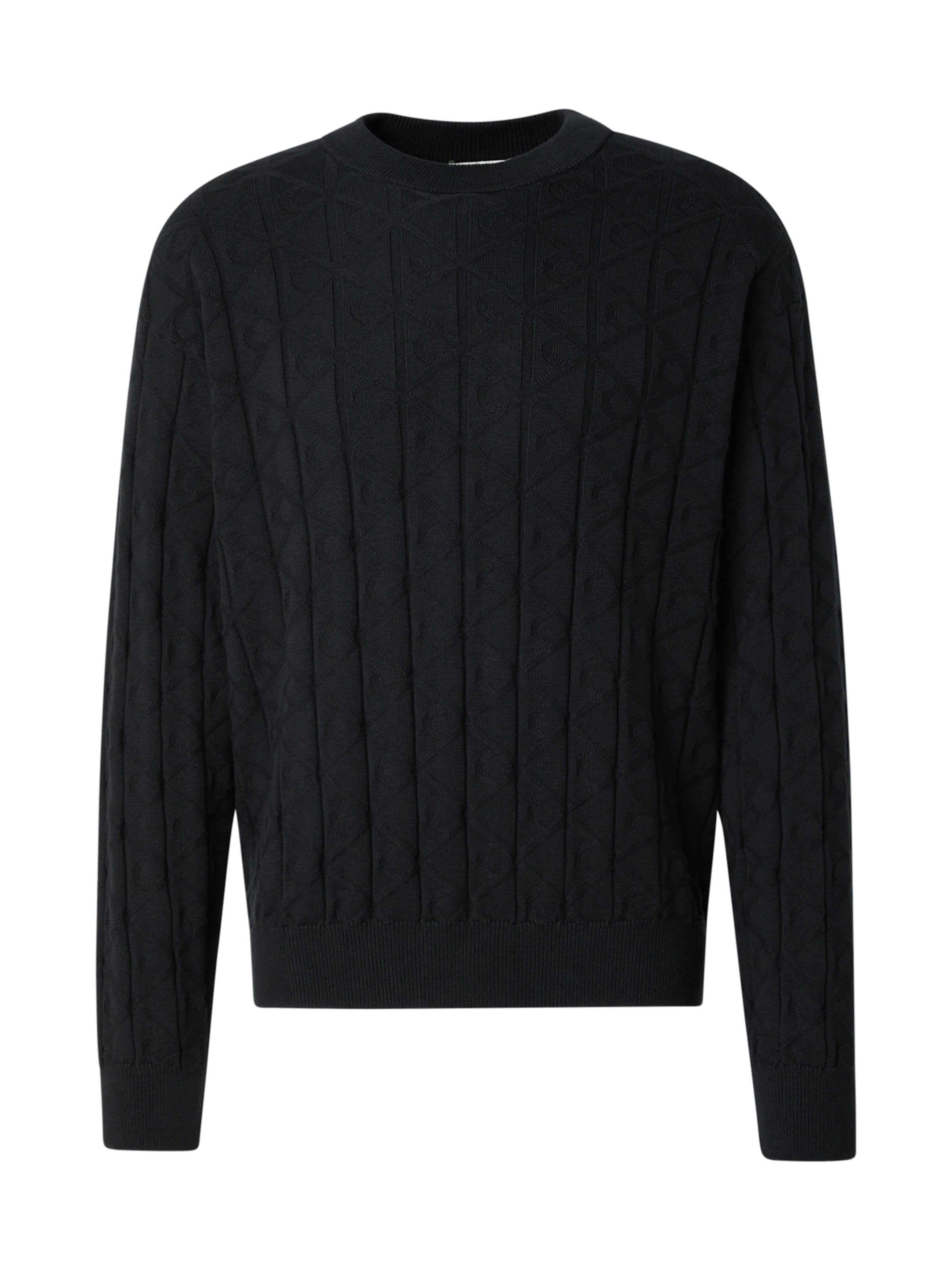 Pull-over Calvin Klein Jeans en noir : devant