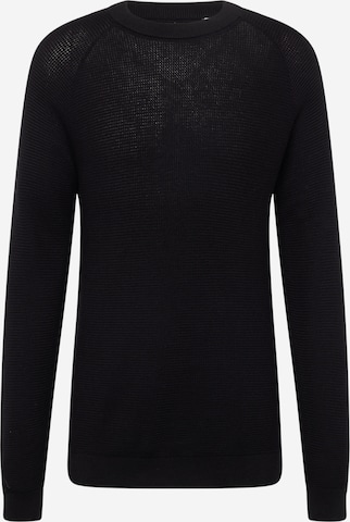 JACK & JONES Sweater 'JASPER' in Black: front