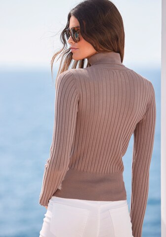 LASCANA Pullover in Grau