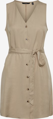 VERO MODA Shirt dress 'Viviana' in Brown: front