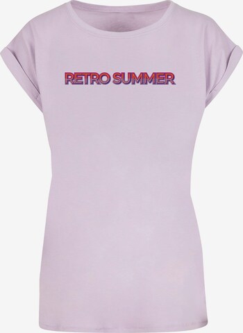Maglietta 'Summer - Retro' di Merchcode in lilla: frontale