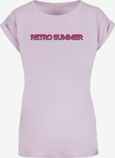 Merchcode T-shirt 'Summer - Retro' en lavande / baie, Vue avec produit