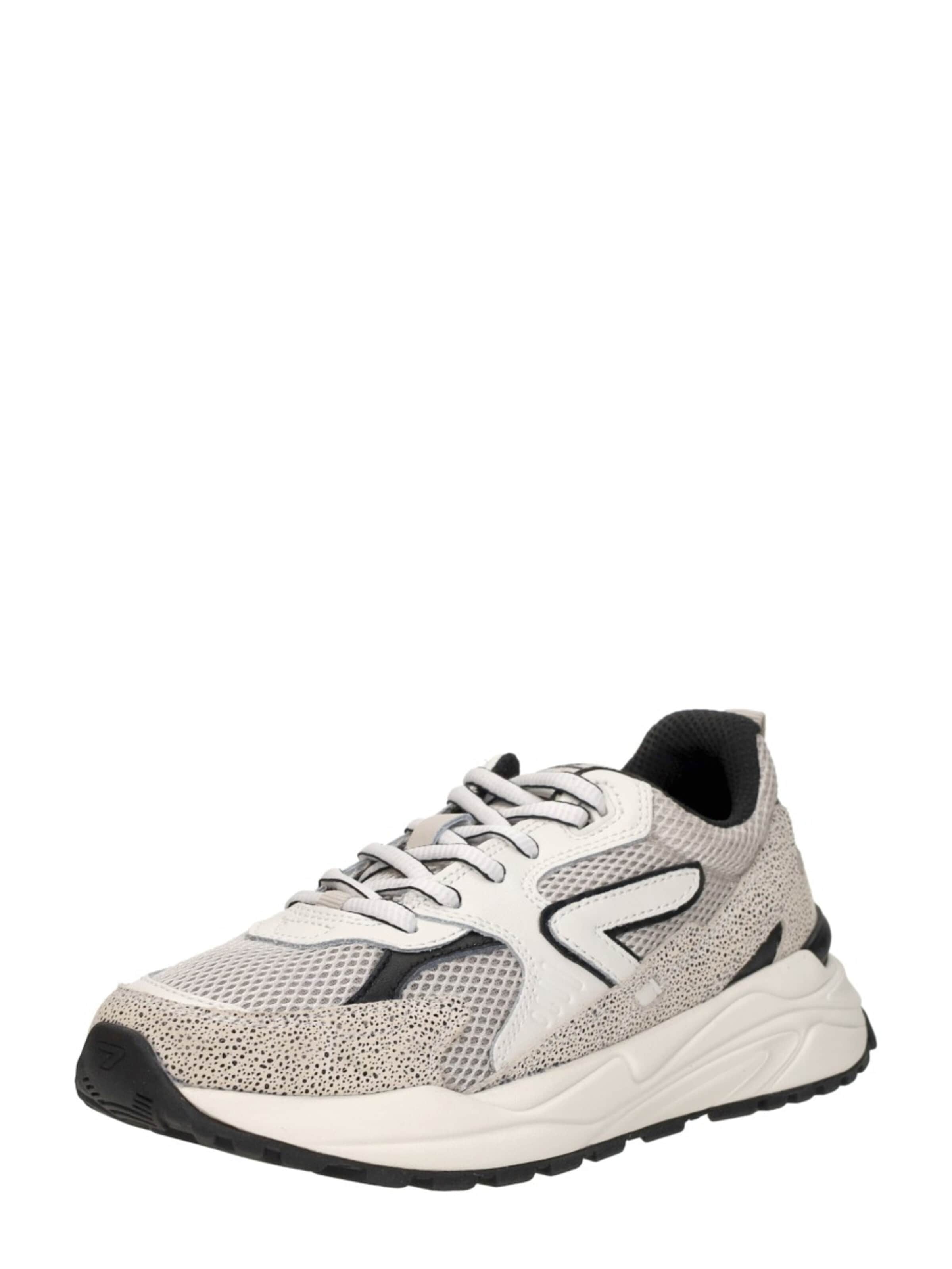 HUB Sneakers laag 'Grid' in Wit: voorkant