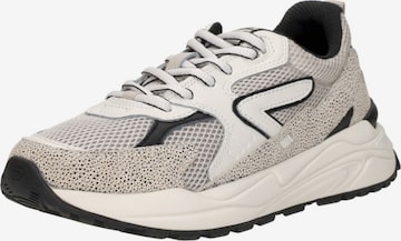 Baskets basses 'Grid' HUB en blanc : devant