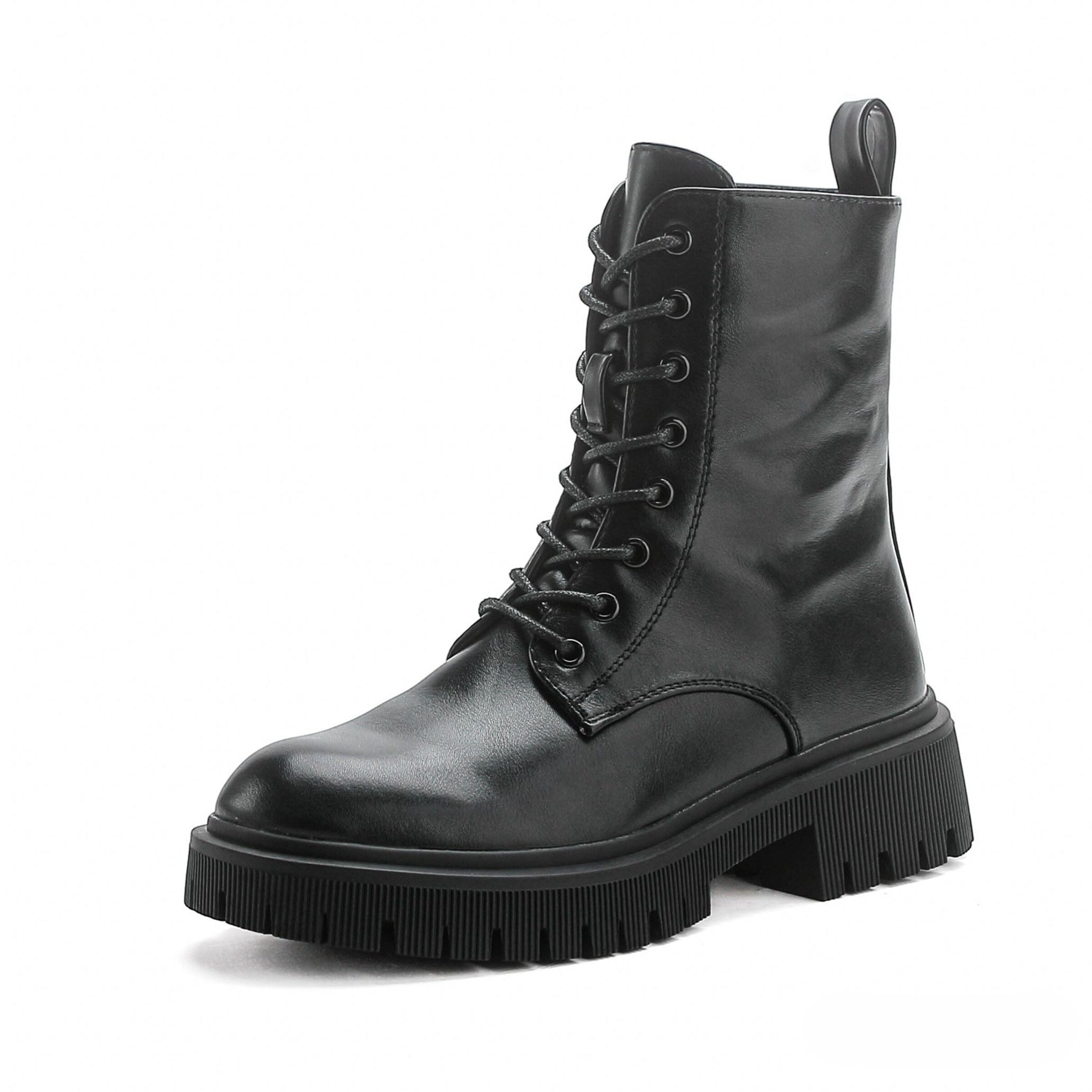 Elara Schnürstiefelette in schwarz, Produktansicht