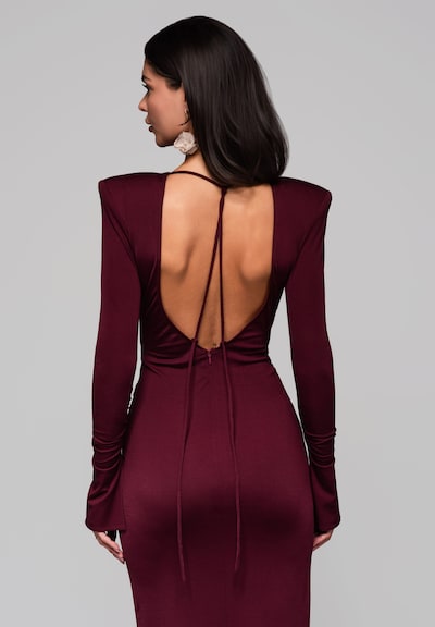 Ombre Evening Dress in Bordeaux, Item view