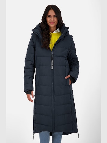 alife & kickin Winter Jacket 'Nelly' in Blue: front