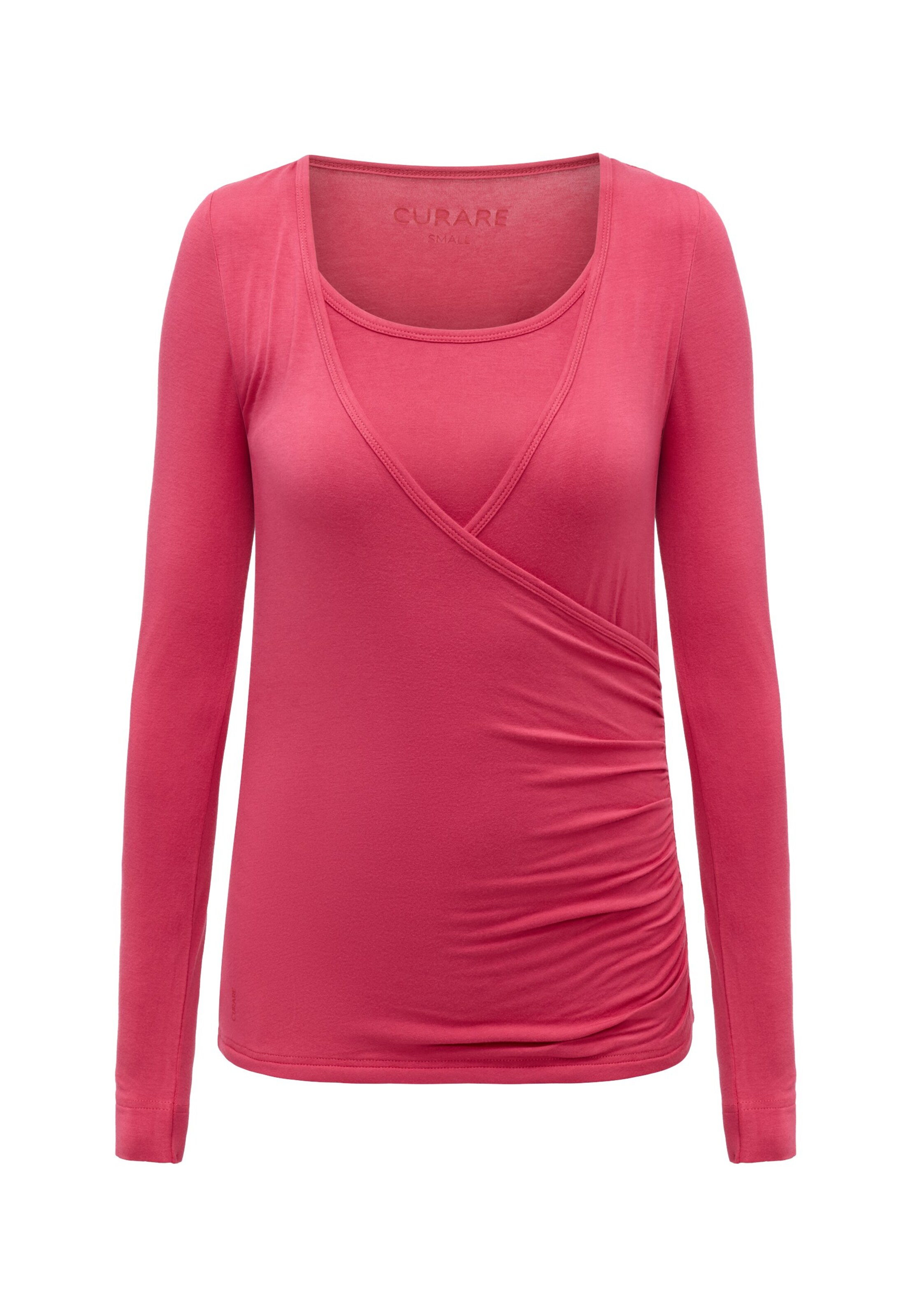T-shirt fonctionnel 'Flow' CURARE Yogawear en rose : devant
