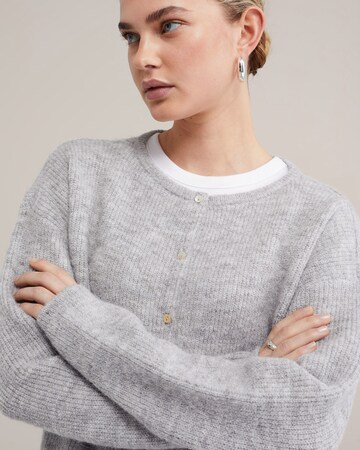WE Fashion Knit cardigan in Grey