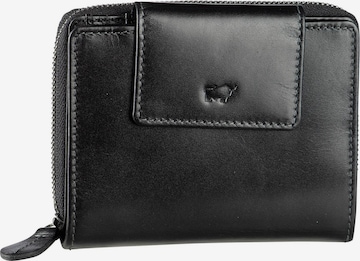 Braun Büffel Wallet in Black: front