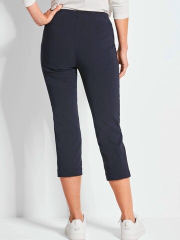 Coupe slim Pantalon 'Louisa' Goldner en bleu