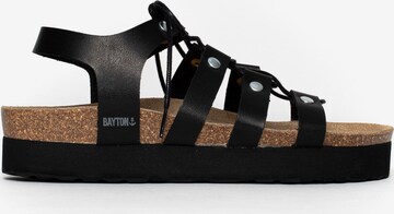 Bayton Sandalen met riem 'Jaen' in Zwart