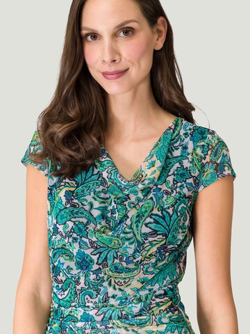 zero Meshkleid mit Paisleyprint in Grün