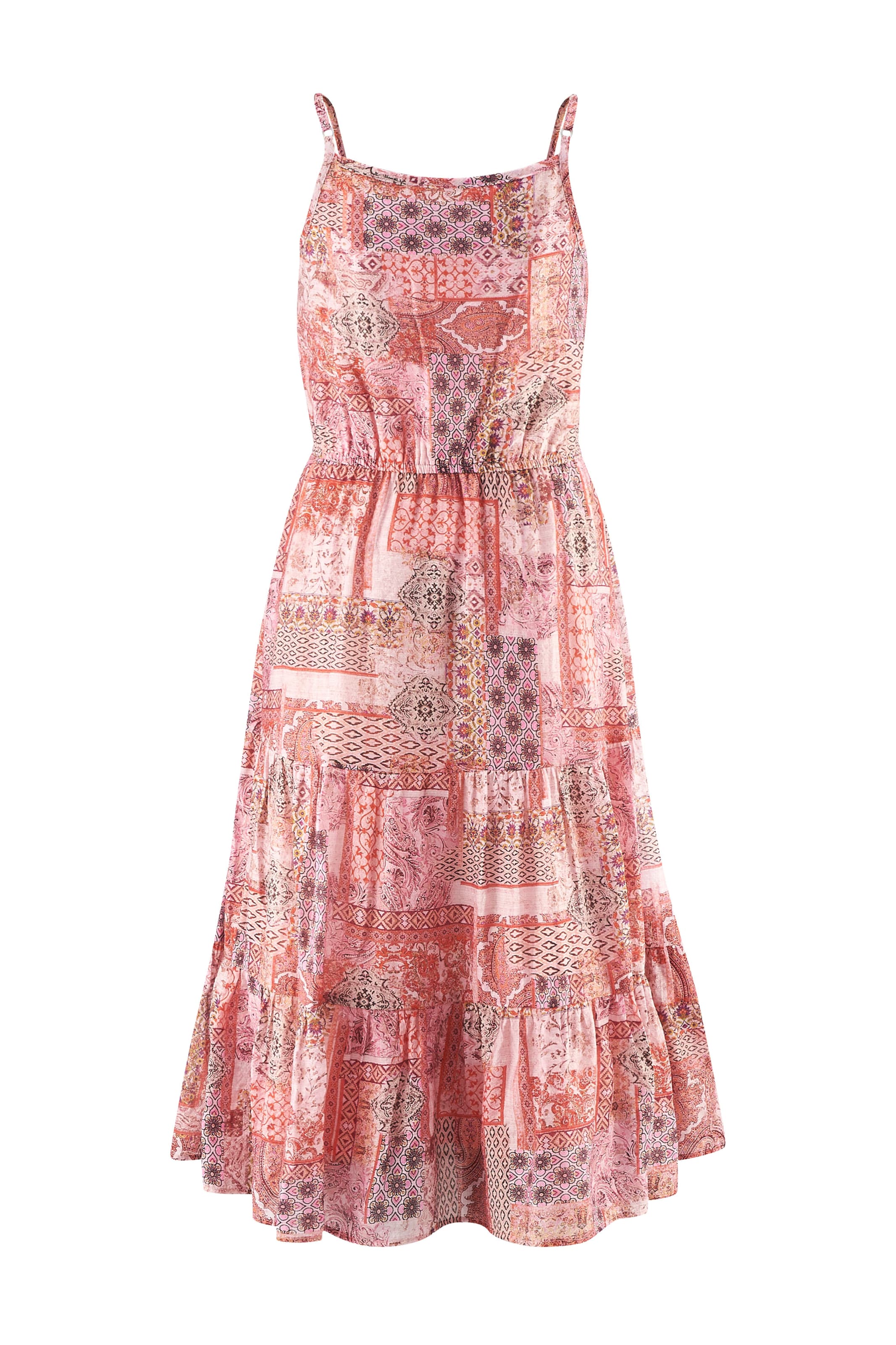 happy girls Рокля в розово: отпред