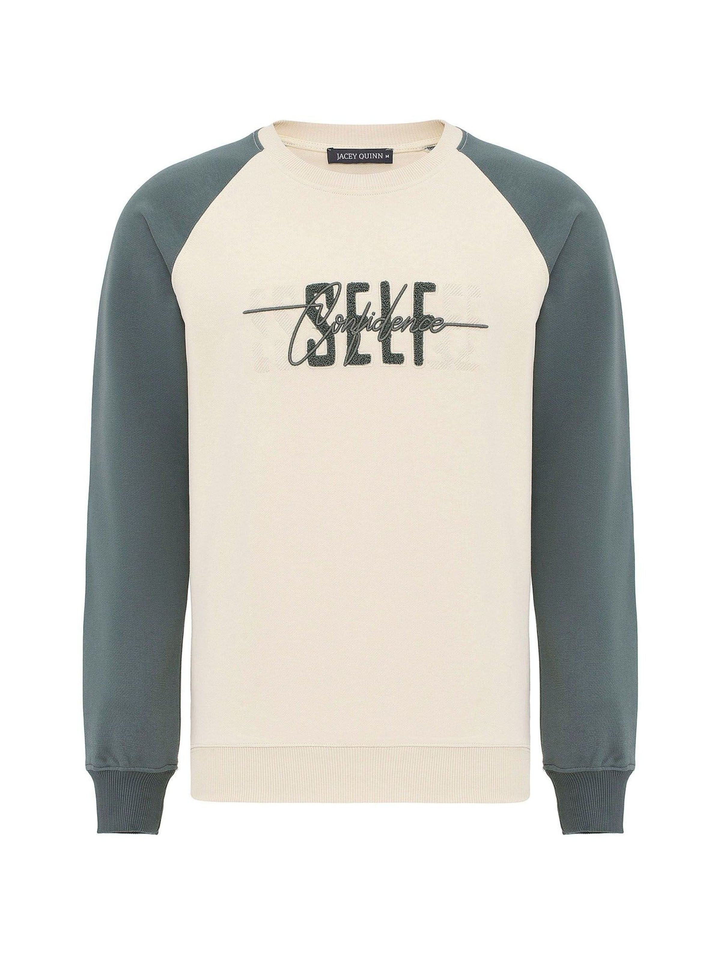 Jacey Quinn Sweatshirt in White: front