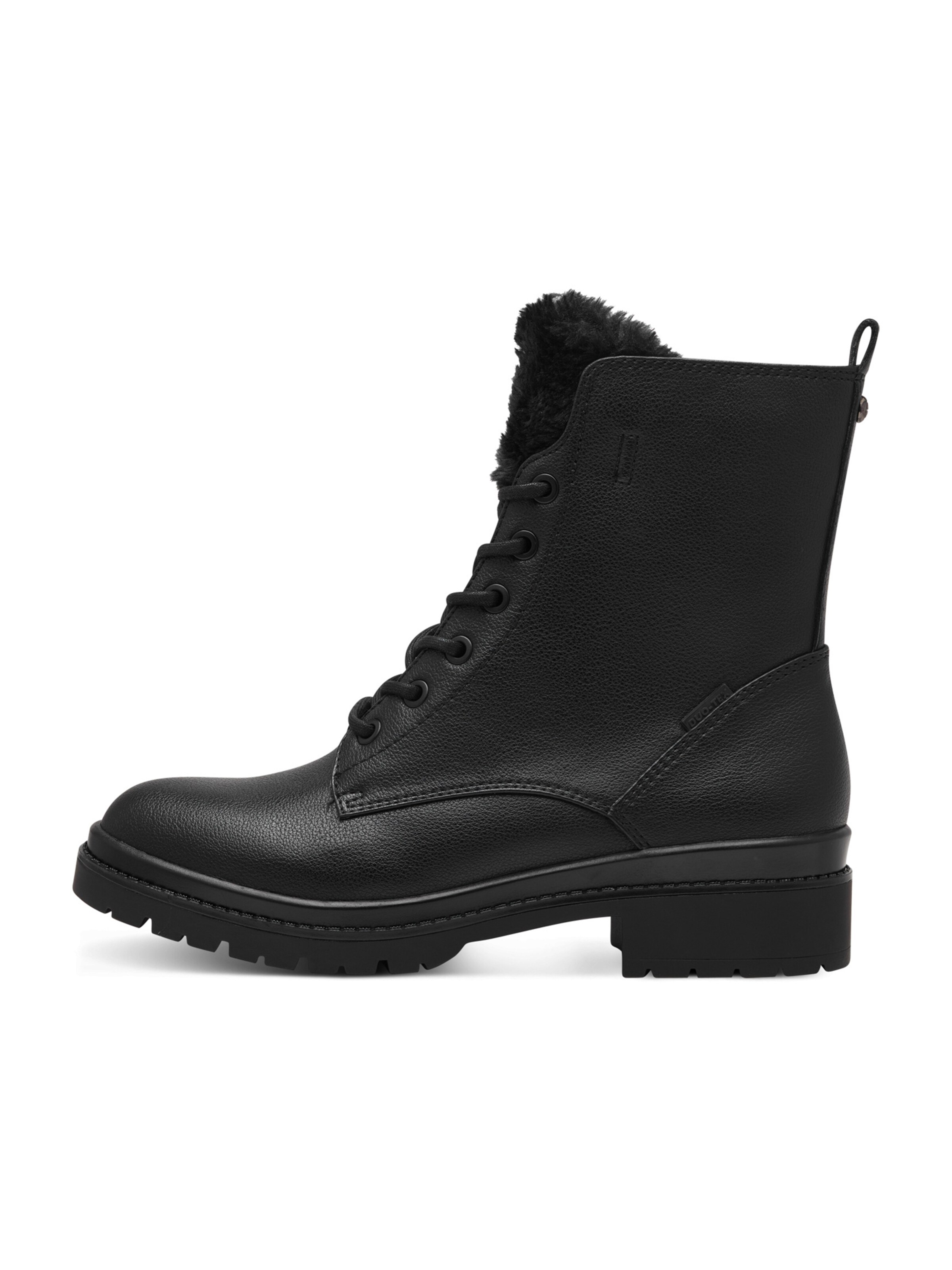 Bottines a lacets Tamaris en Noir ABOUT YOU