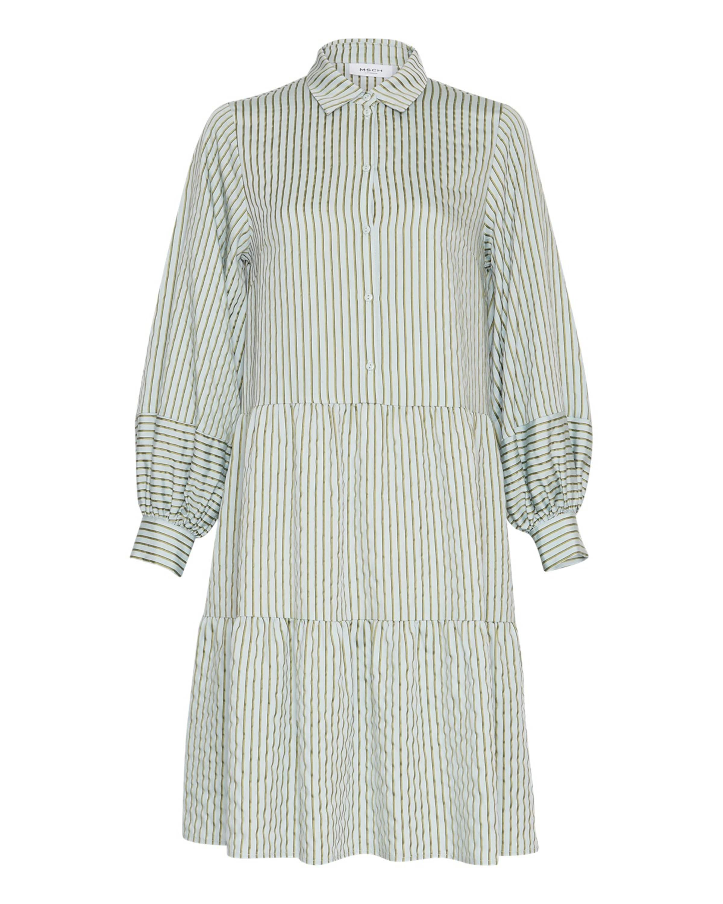 MSCH COPENHAGEN - Vestido camisero 'Selenia' en verde: frente