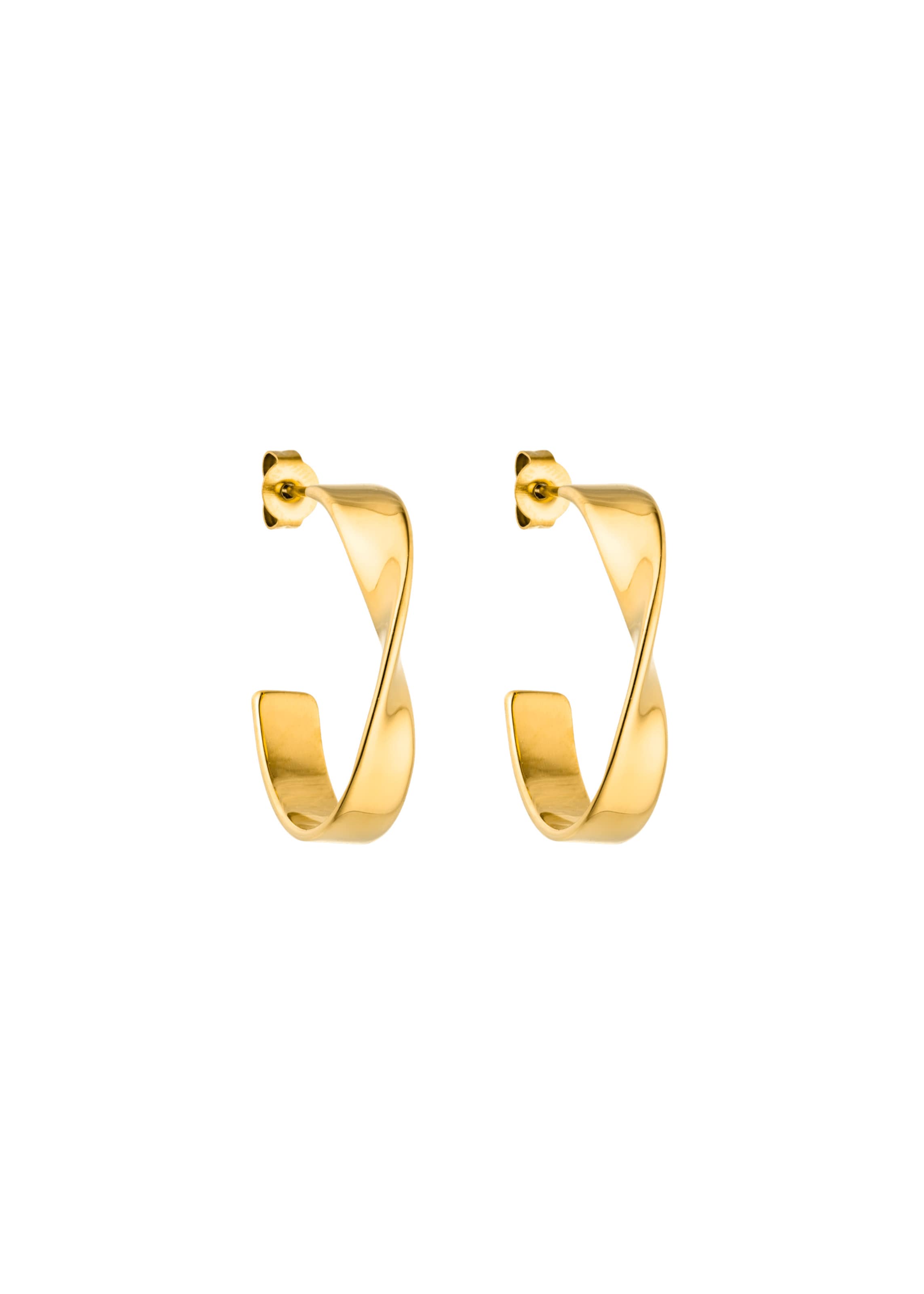 PURELEI Ohrringe 'Flow' in Gold: Vorderseite
