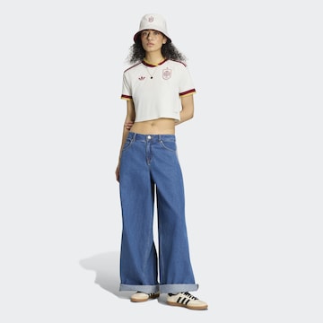 ADIDAS PERFORMANCE Functioneel shirt 'Spain 26 Away Cropped' in Wit