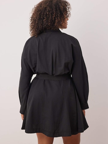 Trendyol Curve - Vestido camisero en negro