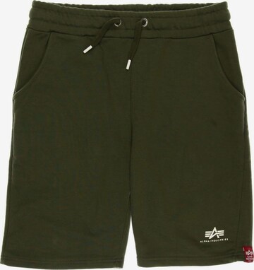ALPHA INDUSTRIES Shorts in 35-36 in Green: front